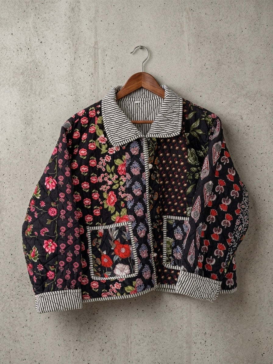 The Onyx Midnight Patchwork Jacket