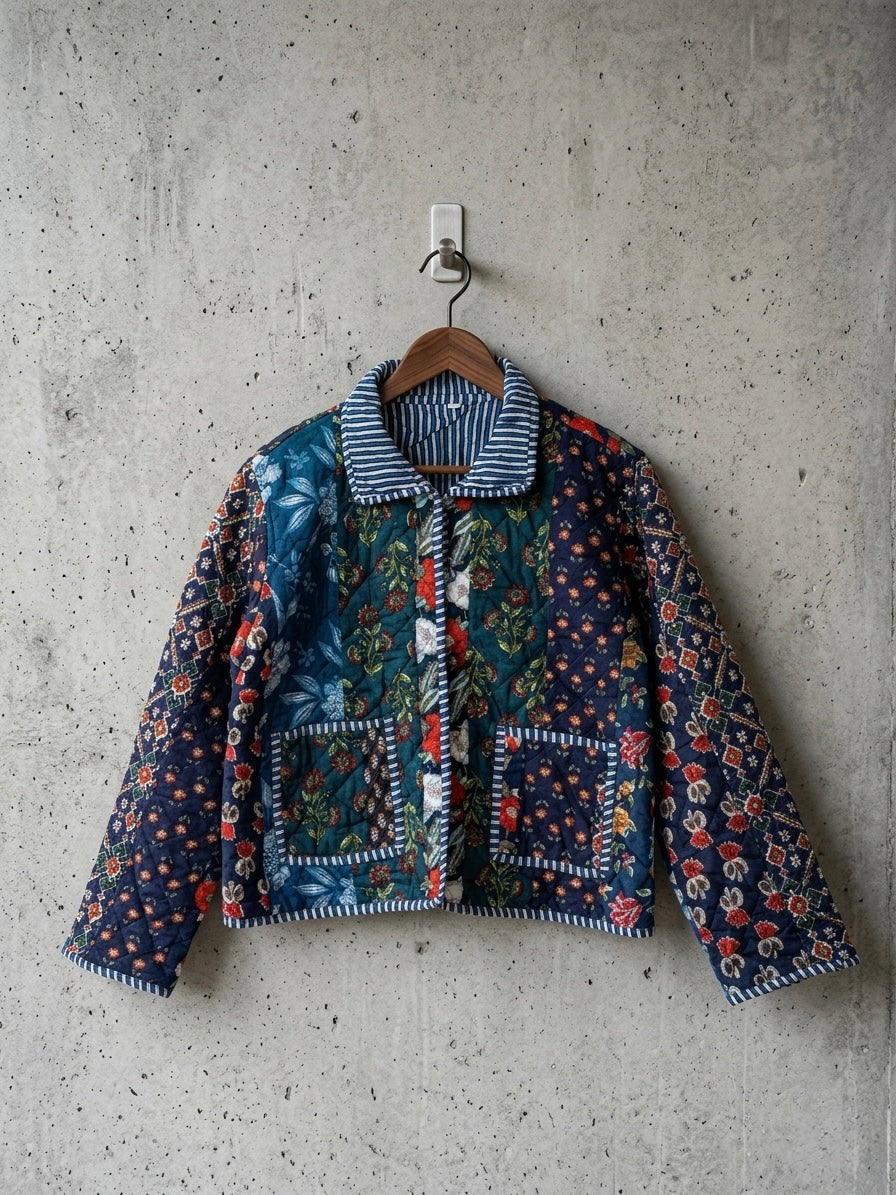 The Midnight Indigo Patchwork Jacket