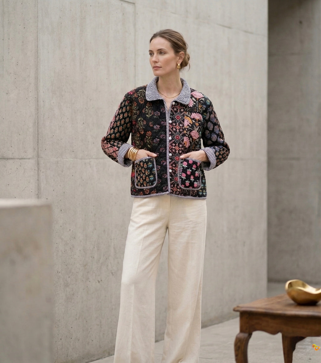 The Onyx Midnight Patchwork Jacket