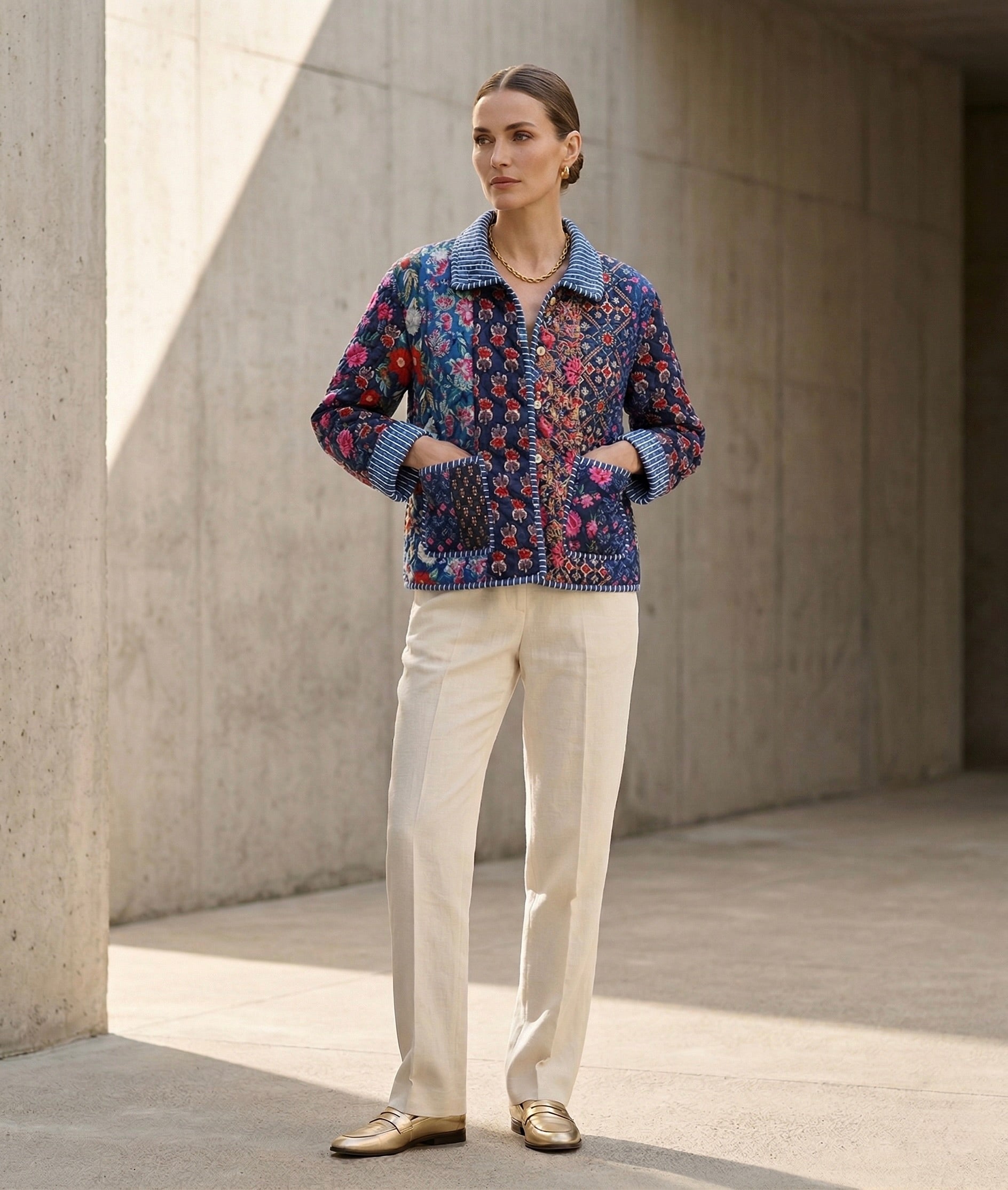 The Midnight Indigo Patchwork Jacket