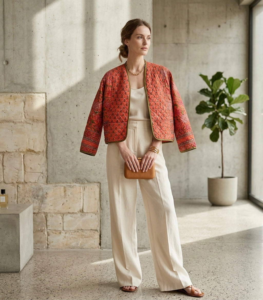 The Marigold Garden Quilted Jacket