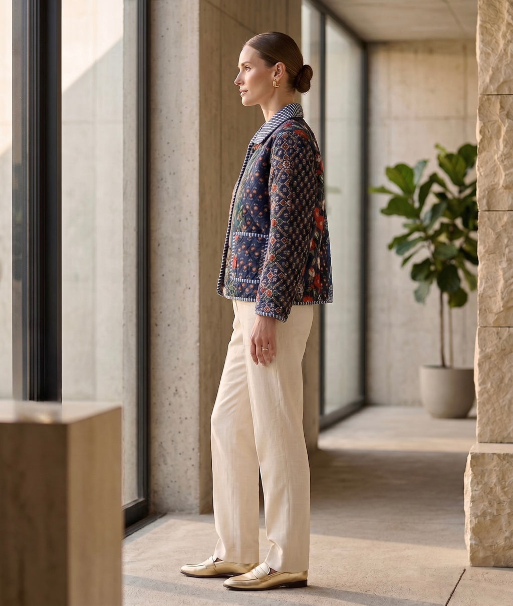 The Midnight Indigo Patchwork Jacket